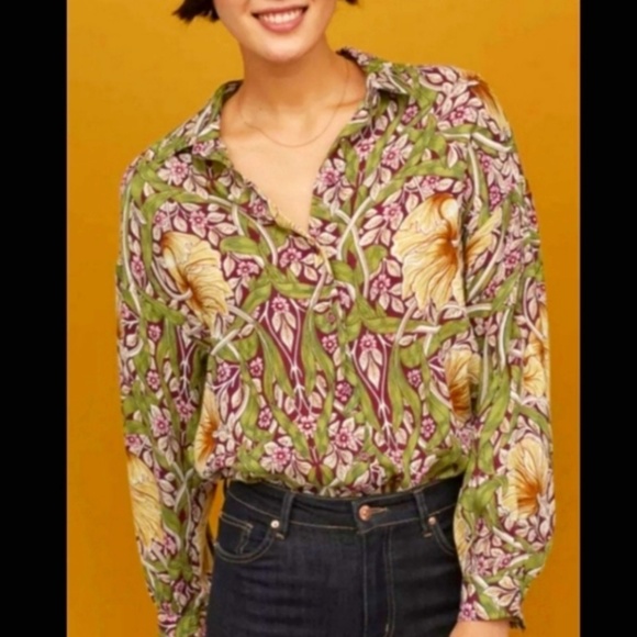 H&M Tops - MORRIS & CO X H&M: Floral Blouse